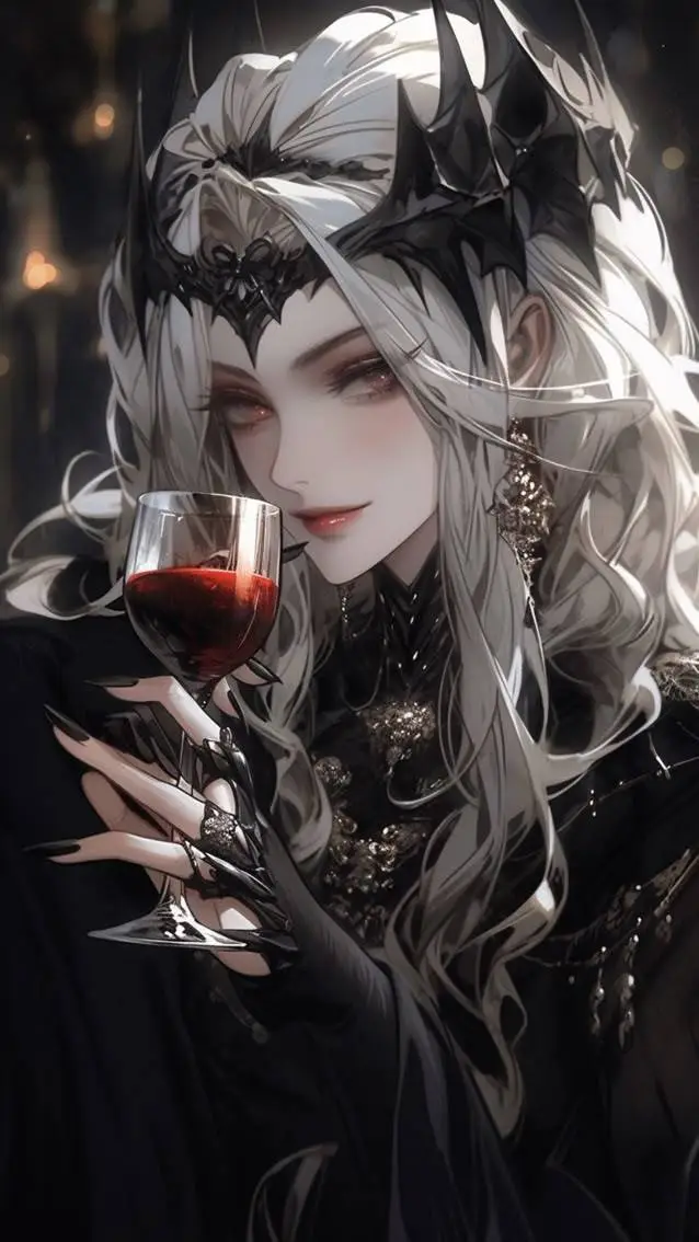 ai character: Vampire Girl  background