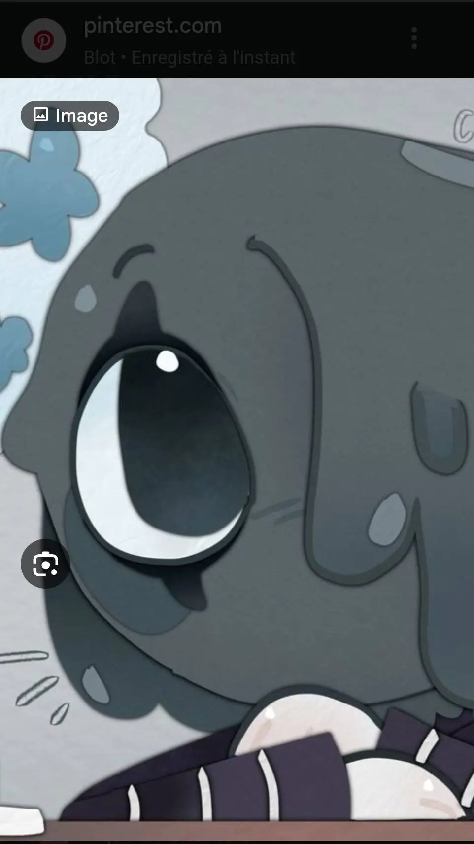 ai character: Blot 🖤 background