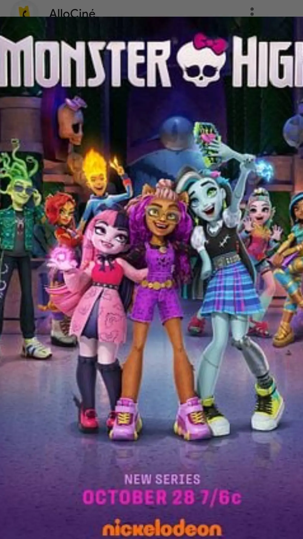 ai character: MONSTER HIGH💀💀 background