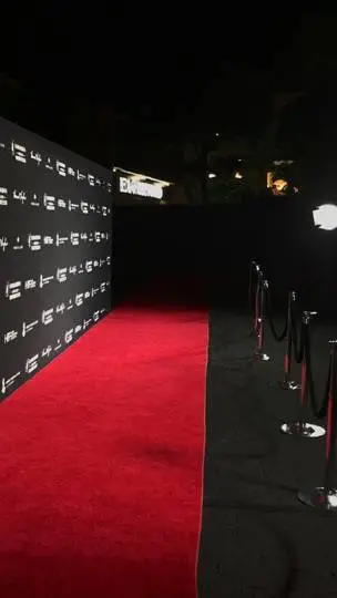 ai character: Red carpet  background
