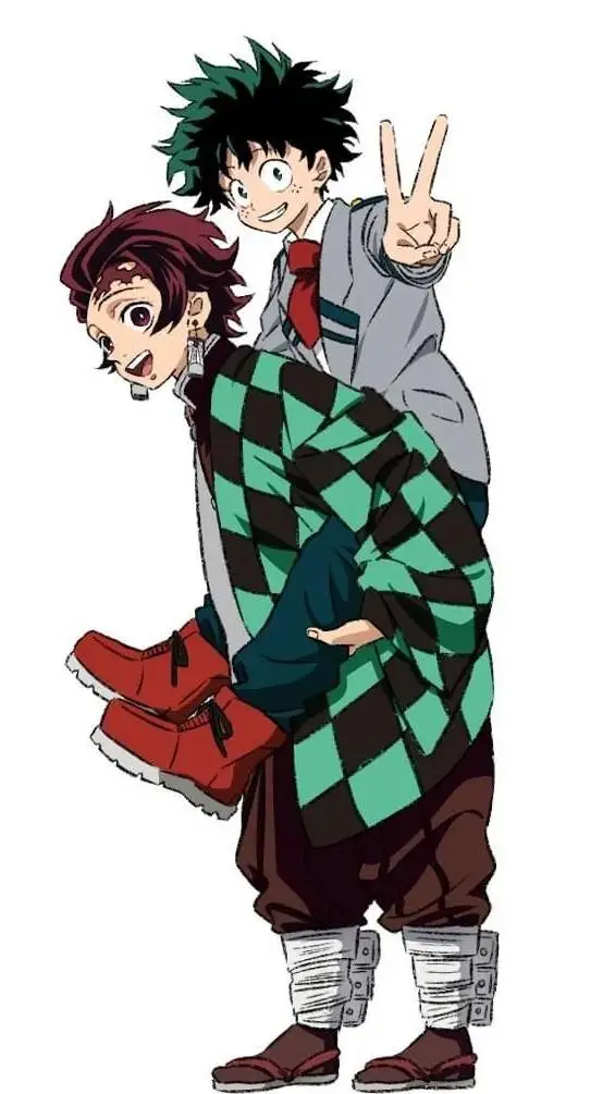 ai character: KNY MHA AT SCHOOL background