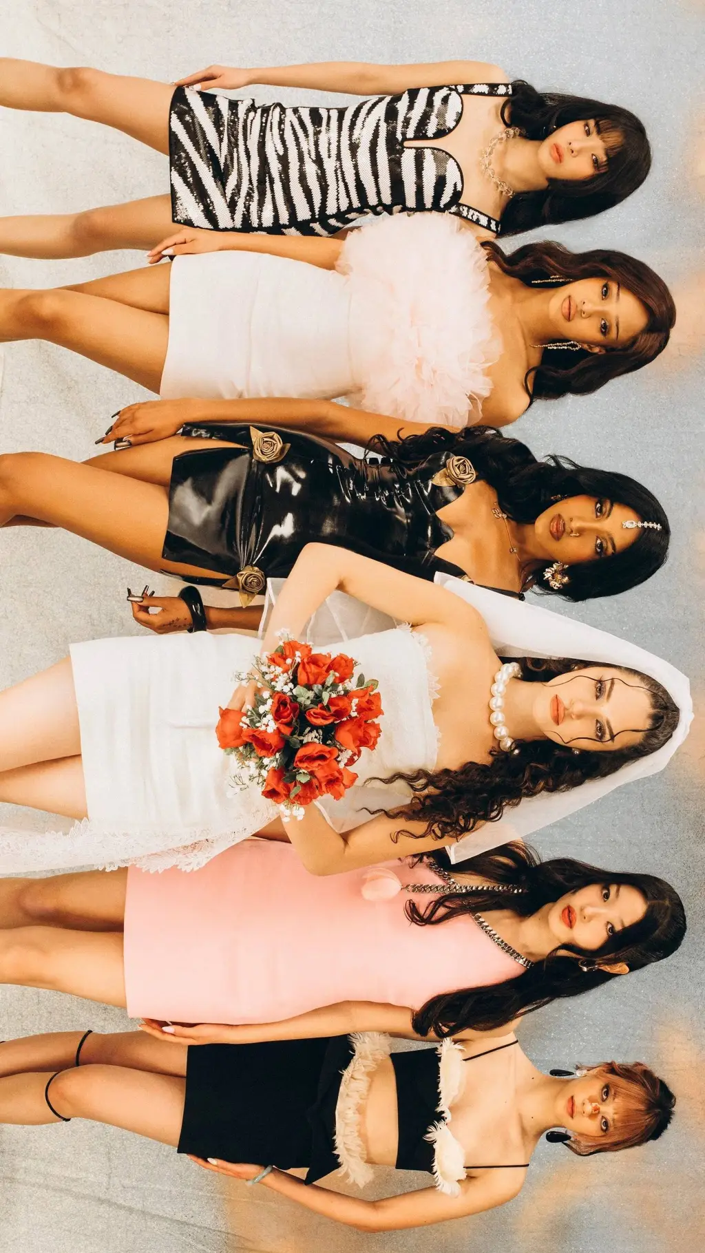 ai character: KATSEYE  background