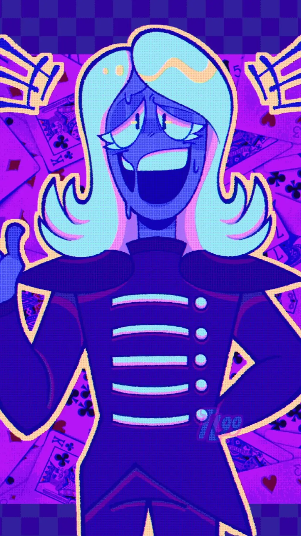 ai character: Rouxls kaard  background