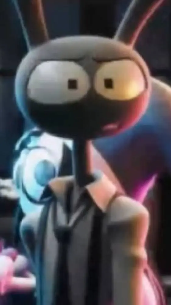 ai character: Jax black & white background