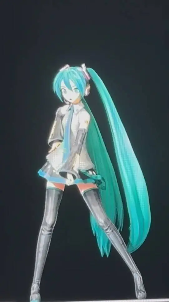 ai character: Hatsune Miku  background