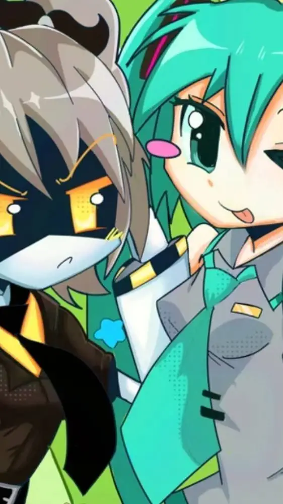 ai character: J&Miku background