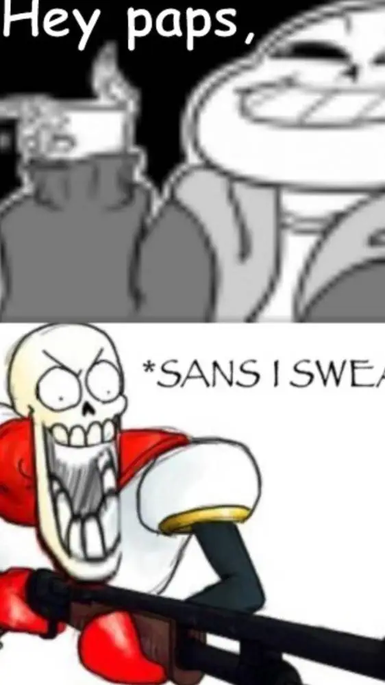 ai character: Sans&Papyrus  background
