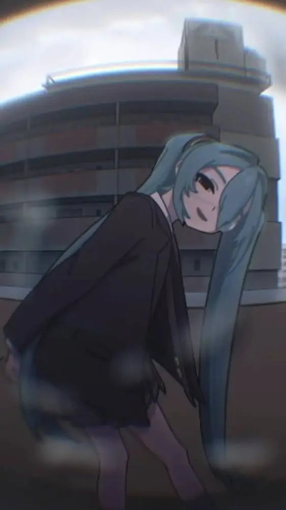 ai character: Monetering Miku background