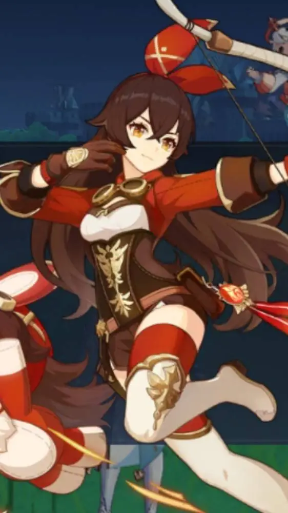 ai character: Amber background