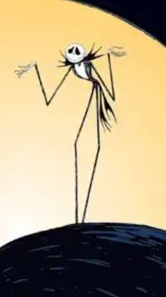 ai character: Jack Skellington background