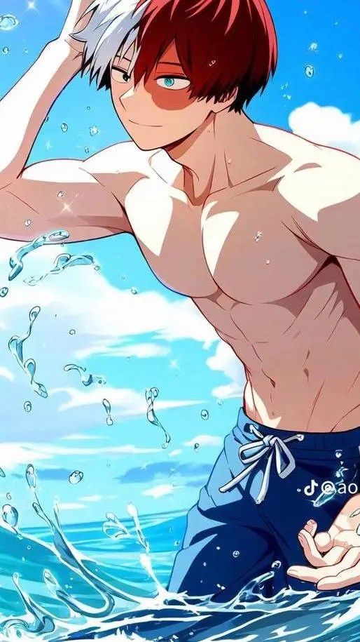 ai character: shoto todoroki  background