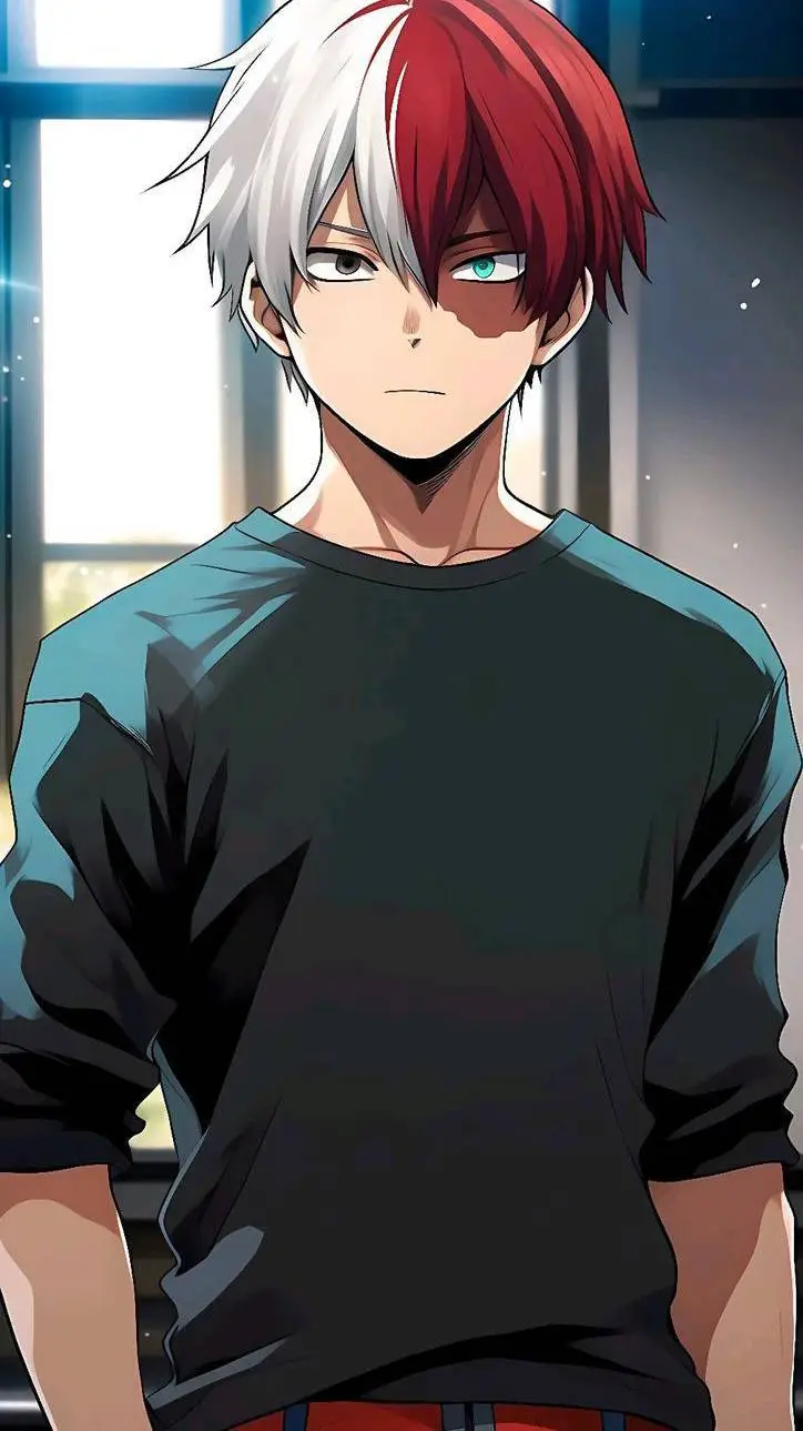 ai character: shoto todoroki  background