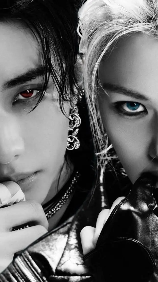 ai character: Hyunjin y felix  background