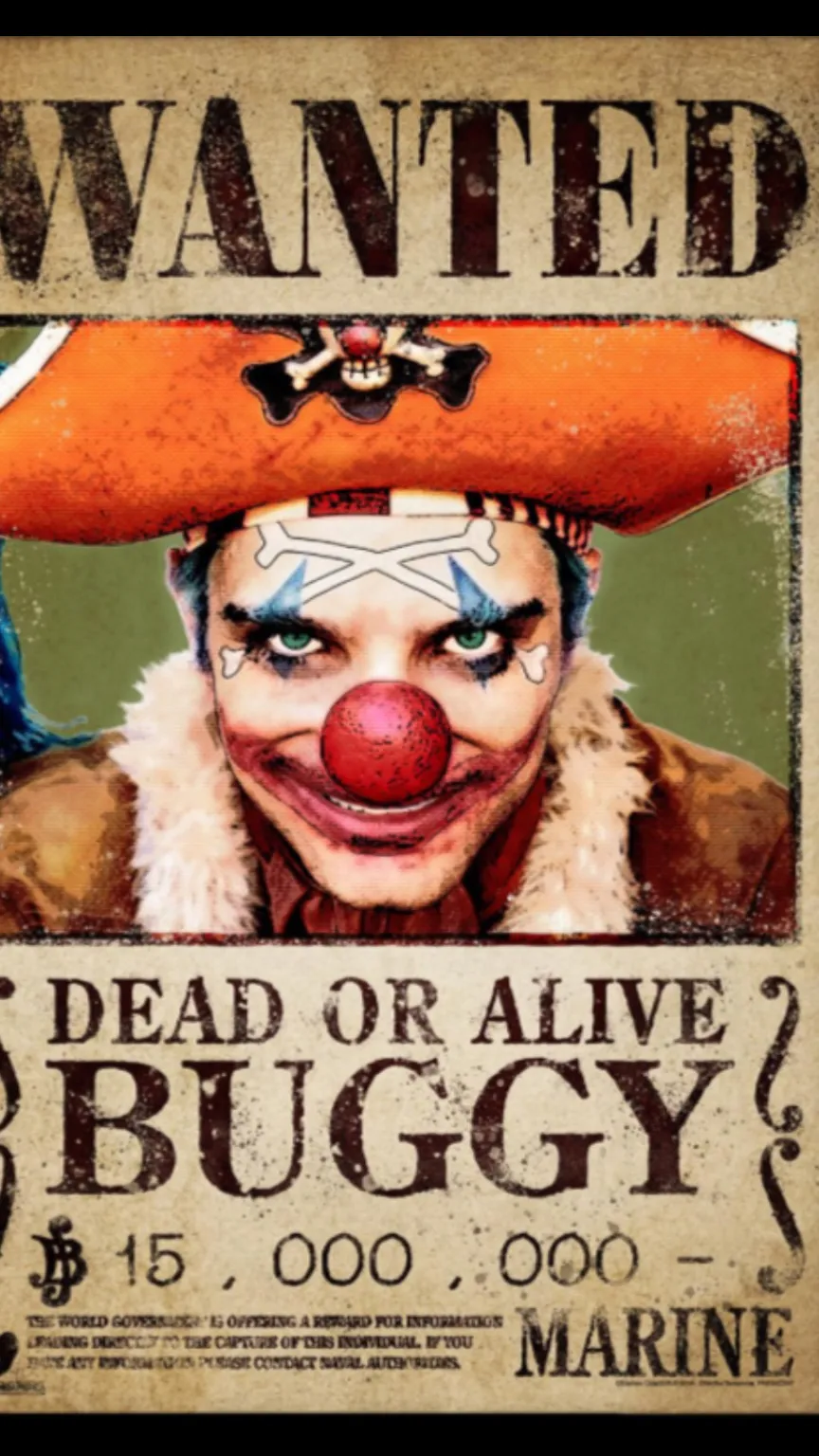 ai character: Buggy the clown background