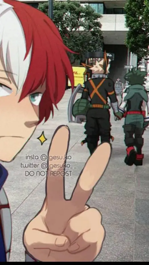 ai character: Deku y bakugi background