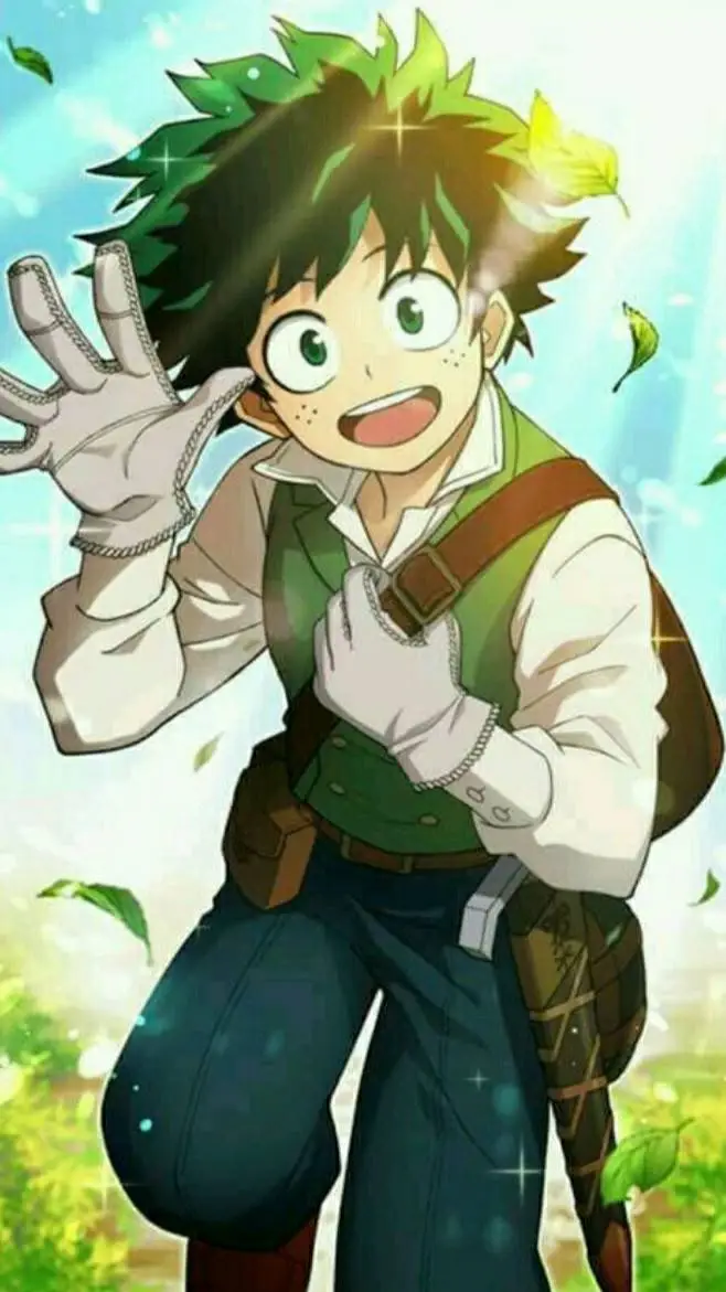 ai character: Deku (medieval)💚 background