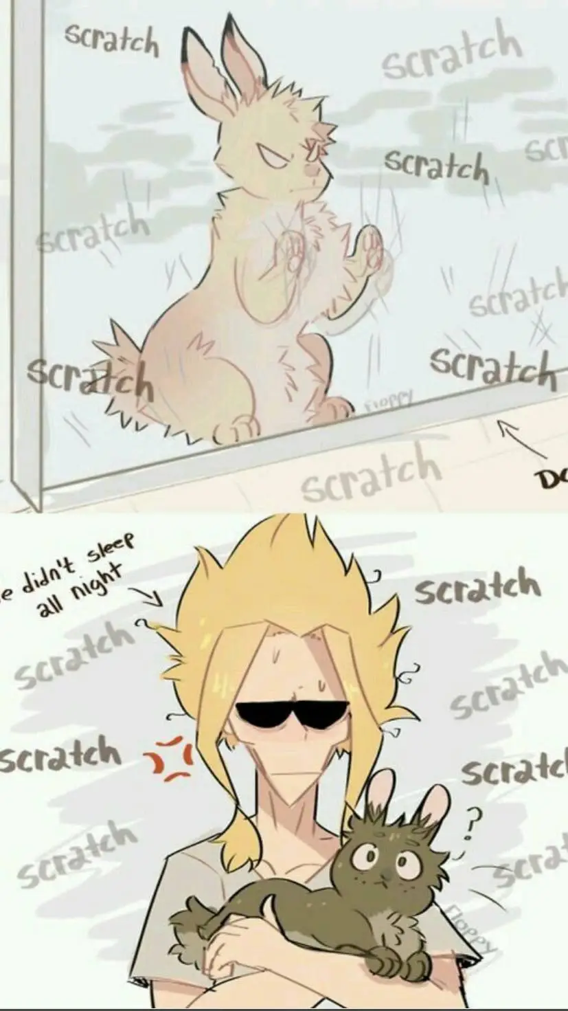 ai character: Bakugo conejo background