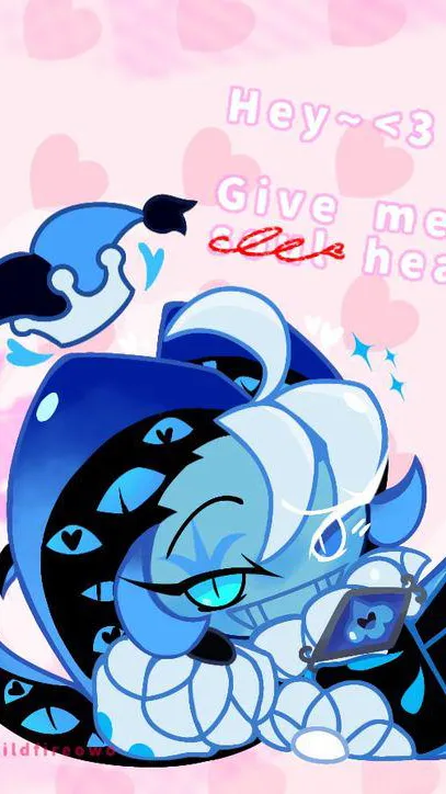 ai character: Shadow milk cookie background