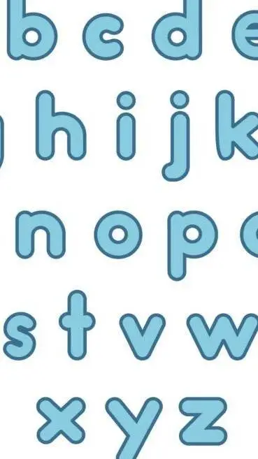 ai character: alphabet background