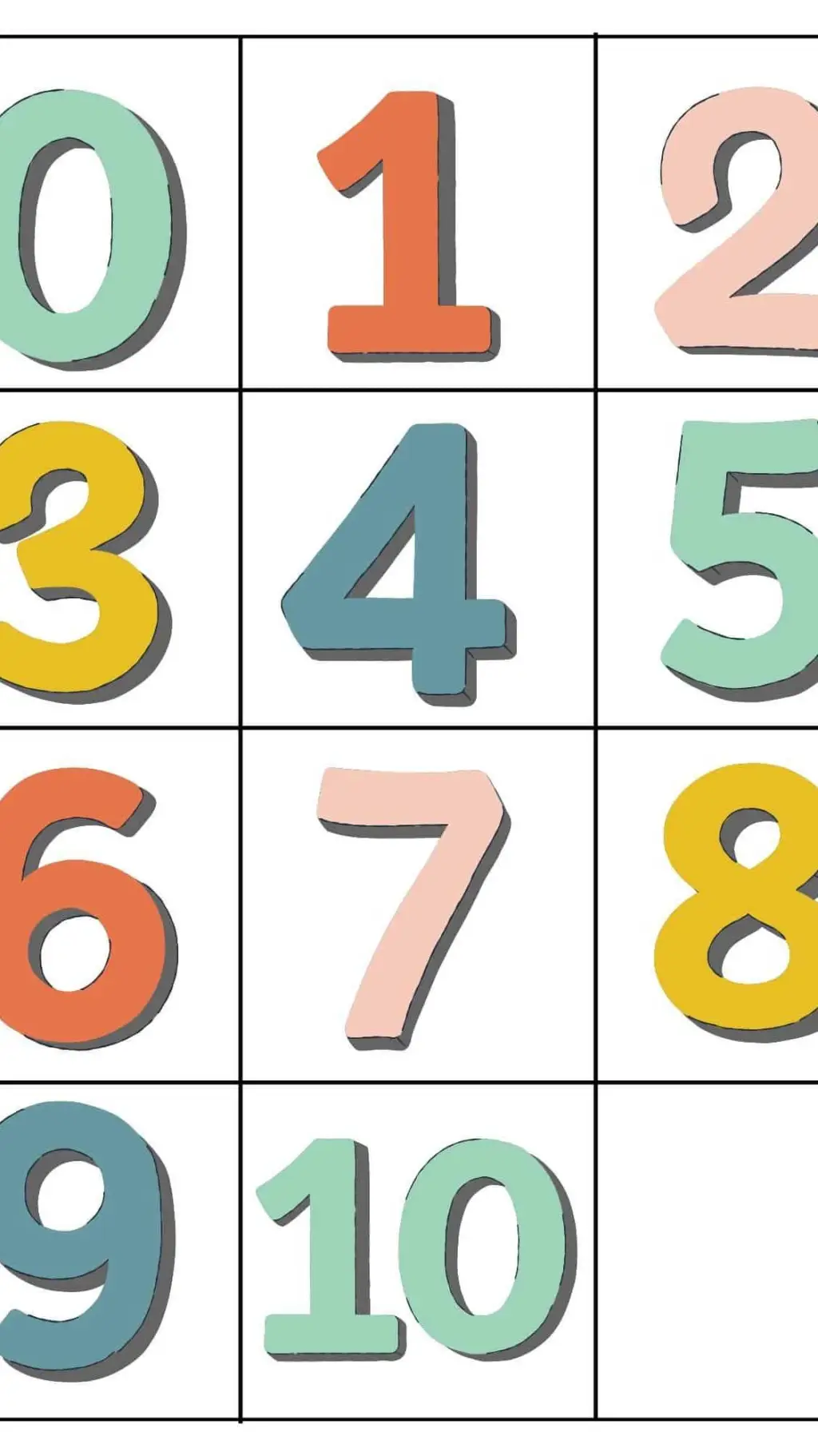 ai character: numbers background