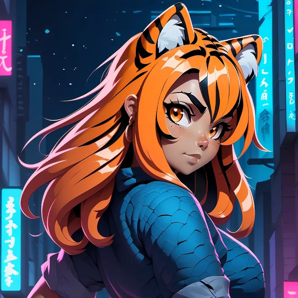 chat with ai character: tiger girl