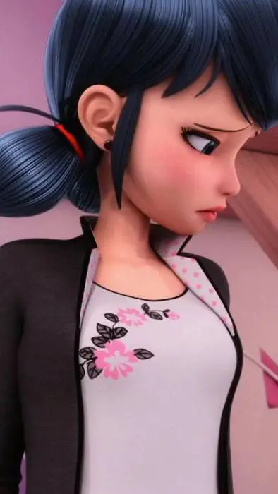 ai character: Marinette  background