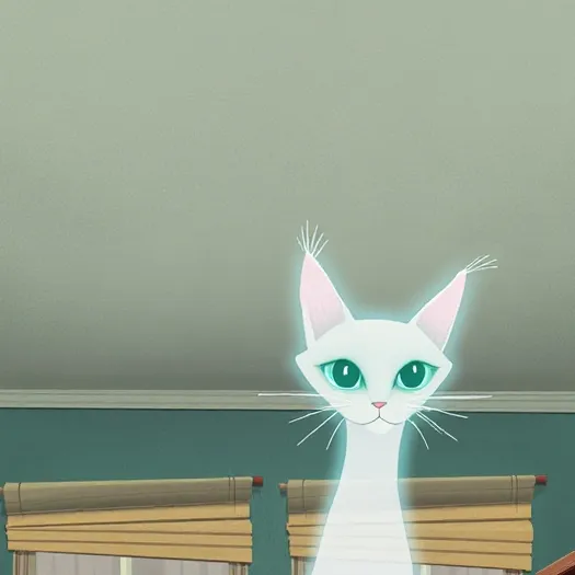 chat with ai character: tall cat