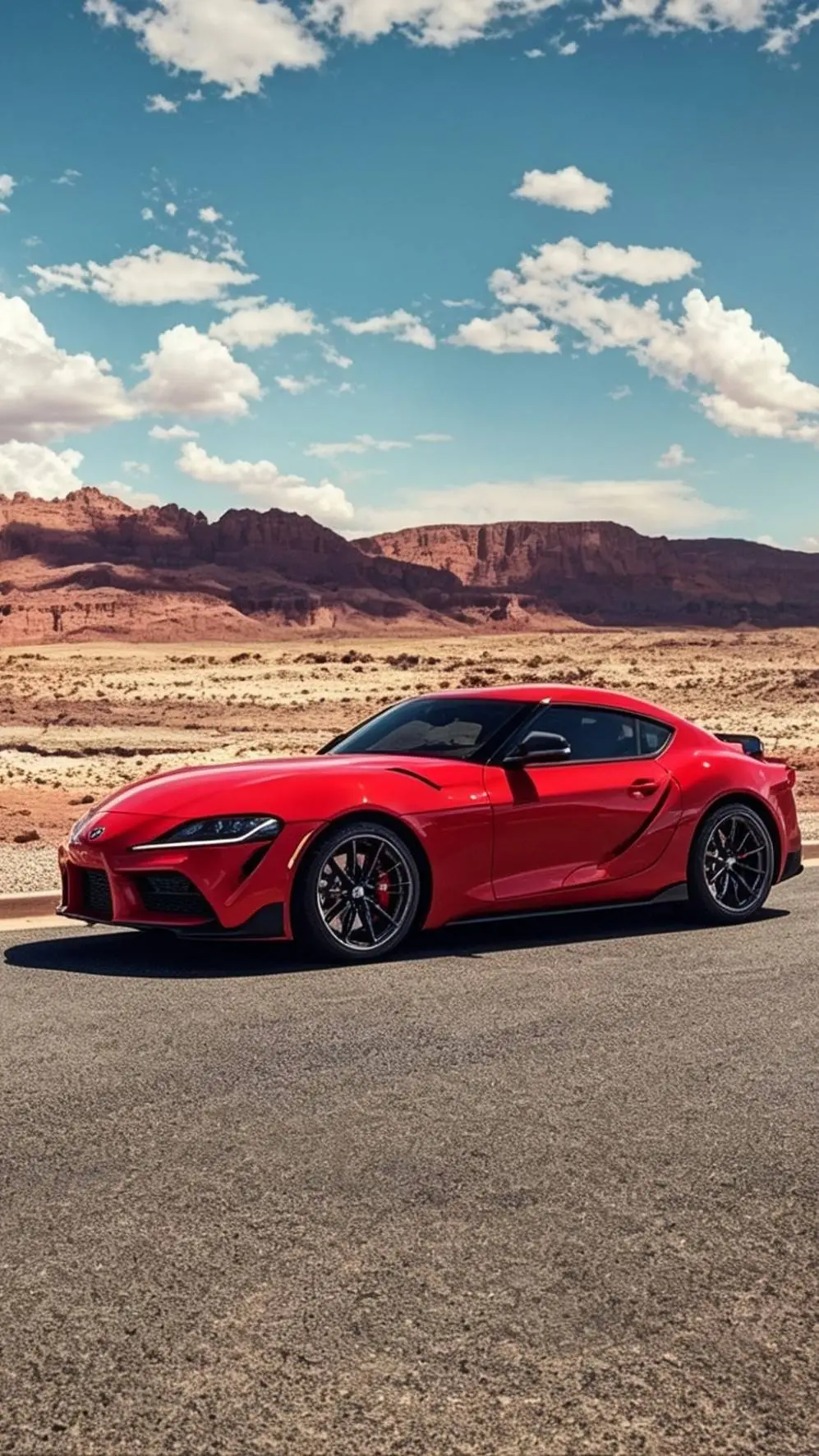 ai character: Toyota Supra  background