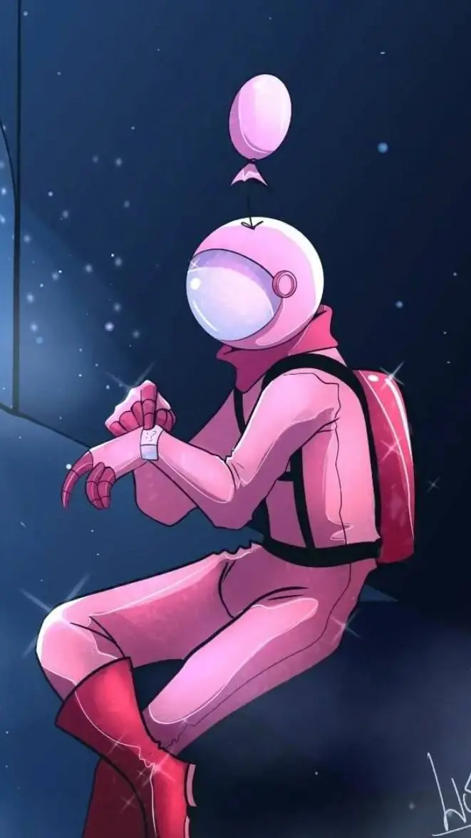 ai character: розовая  background