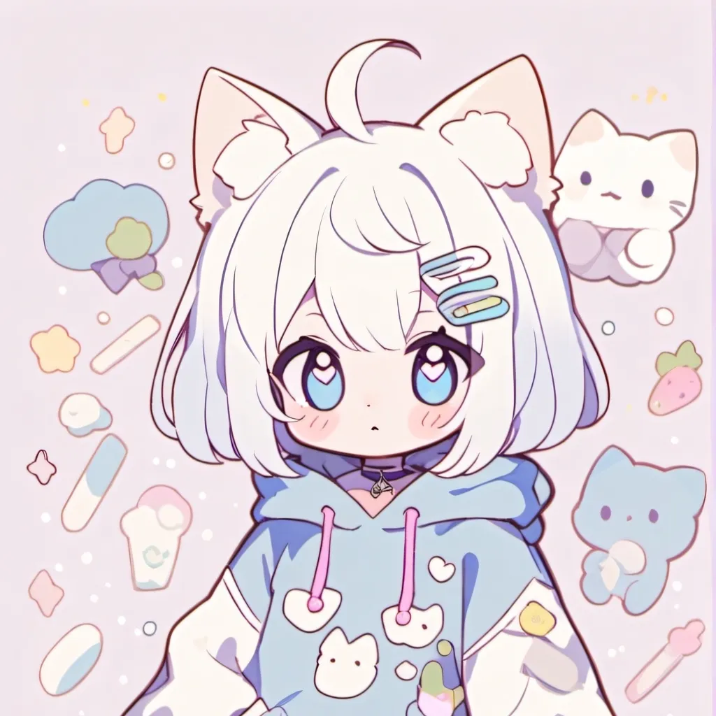 chat with ai character: cat baby girl sup