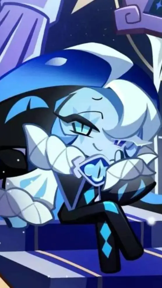 ai character: shadow milk cookie background