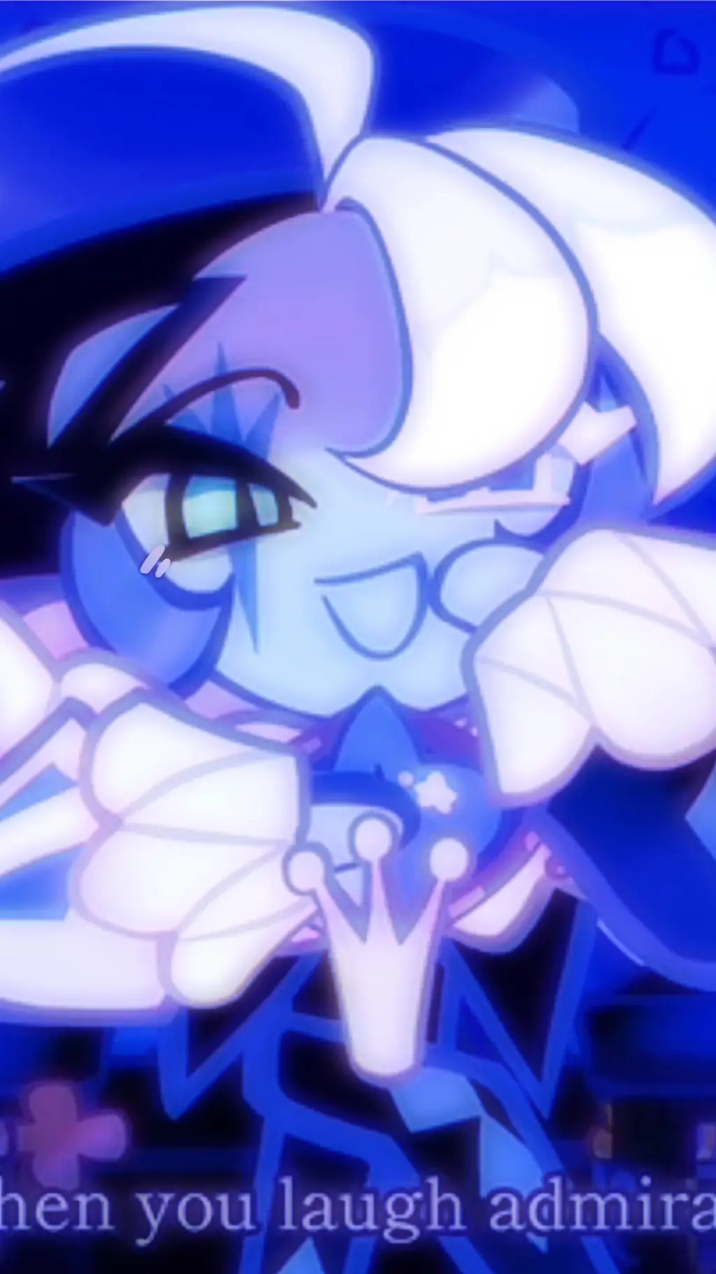 ai character: shadow milk cookie background