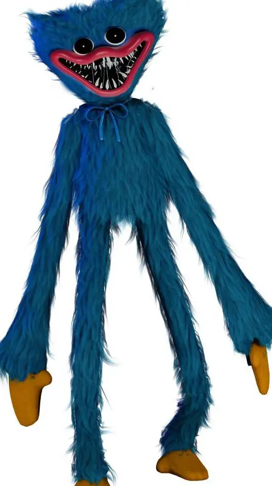 ai character: huggy wuggy  background