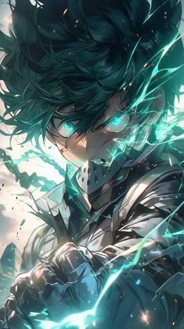 ai character: deku vilain  background