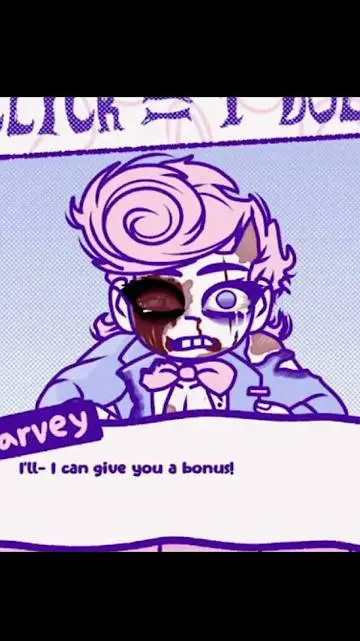 ai character: Harvey  background