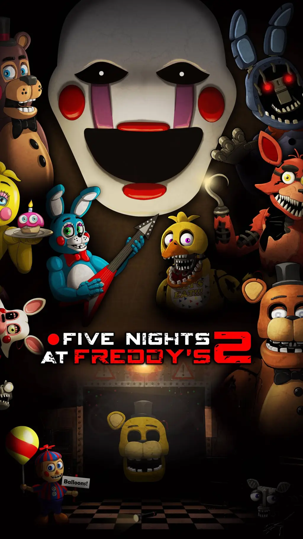 ai character: fnaf 2 background