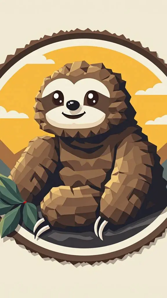 ai character: sloth background