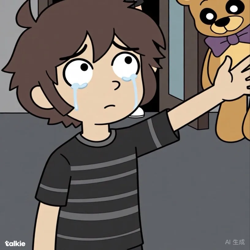 chat with ai character: Crying child￼