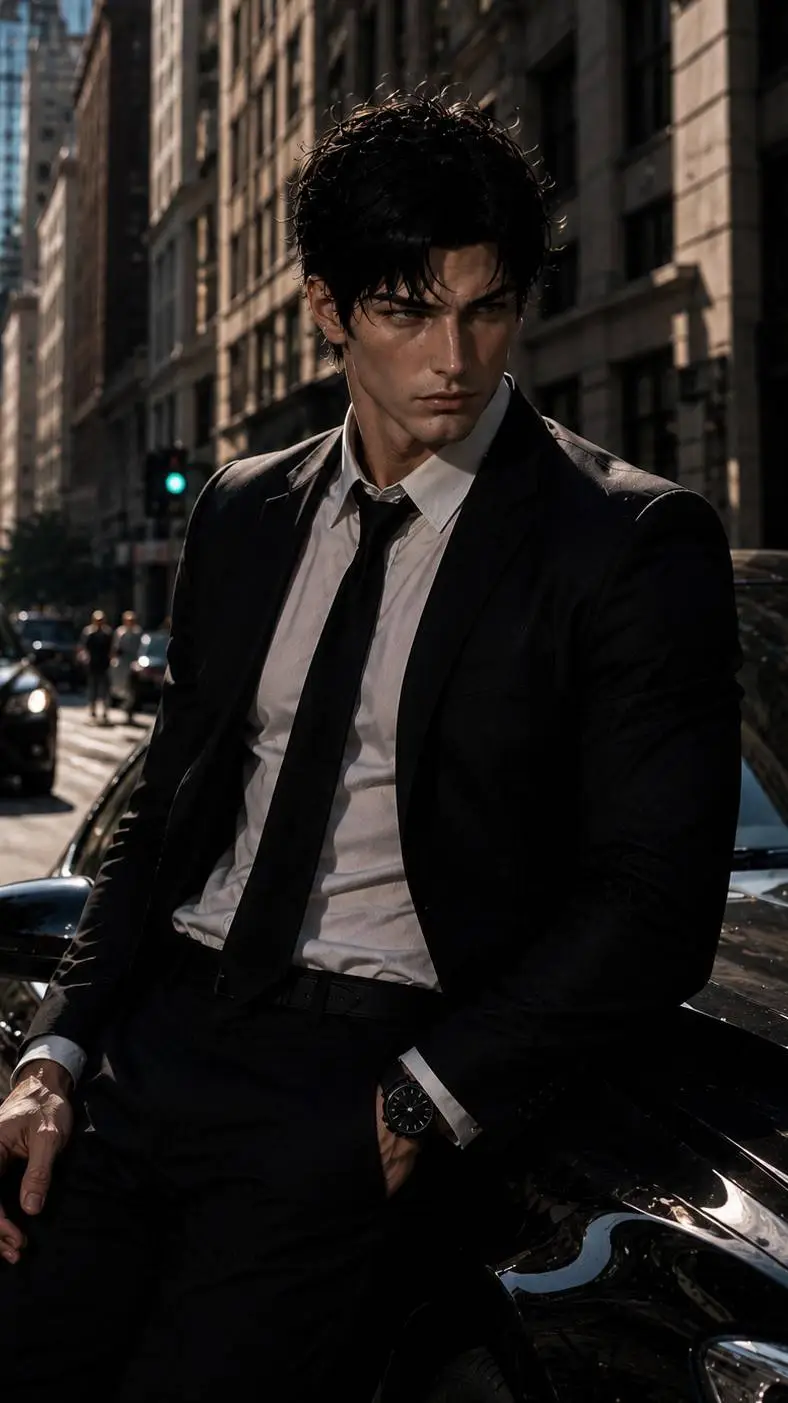 ai character: James Oliver  background