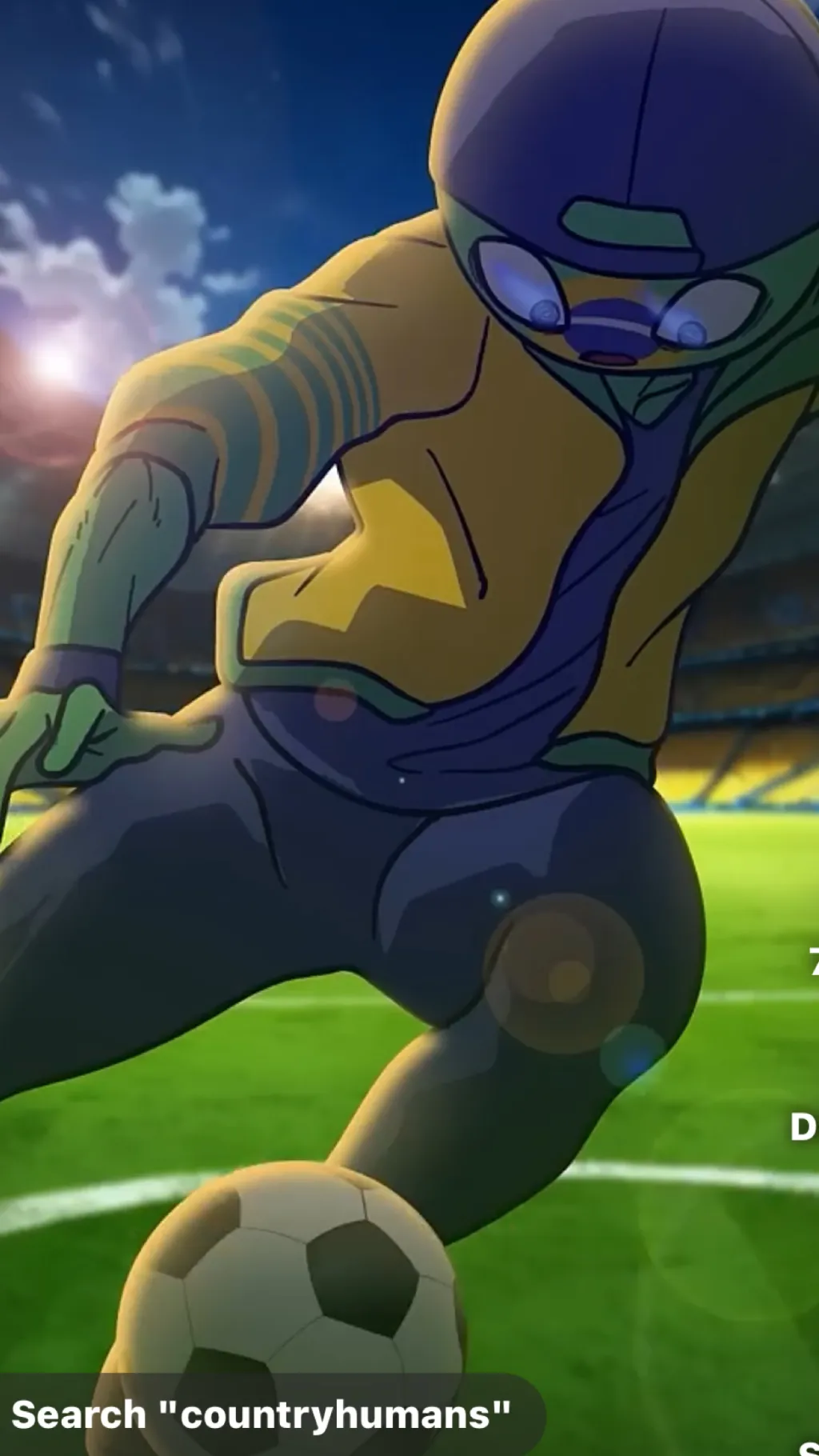 ai character: Brazil 🥅 background