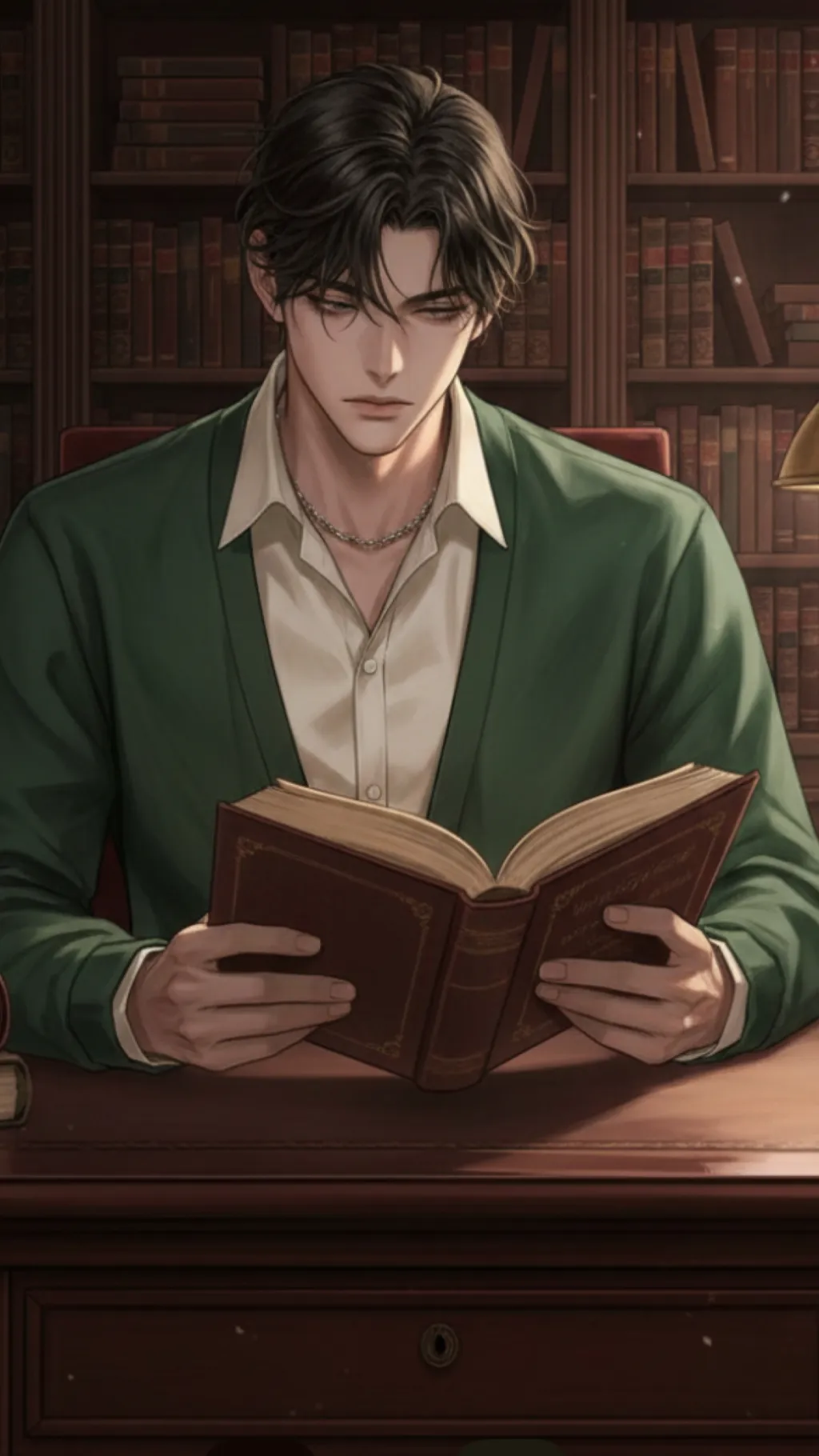 ai character: Asher ￼ background