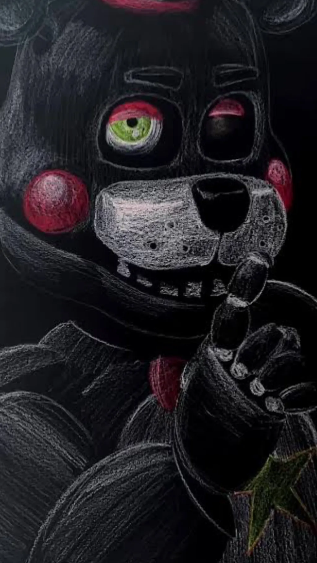 ai character: Lefty 🖤 ￼ background