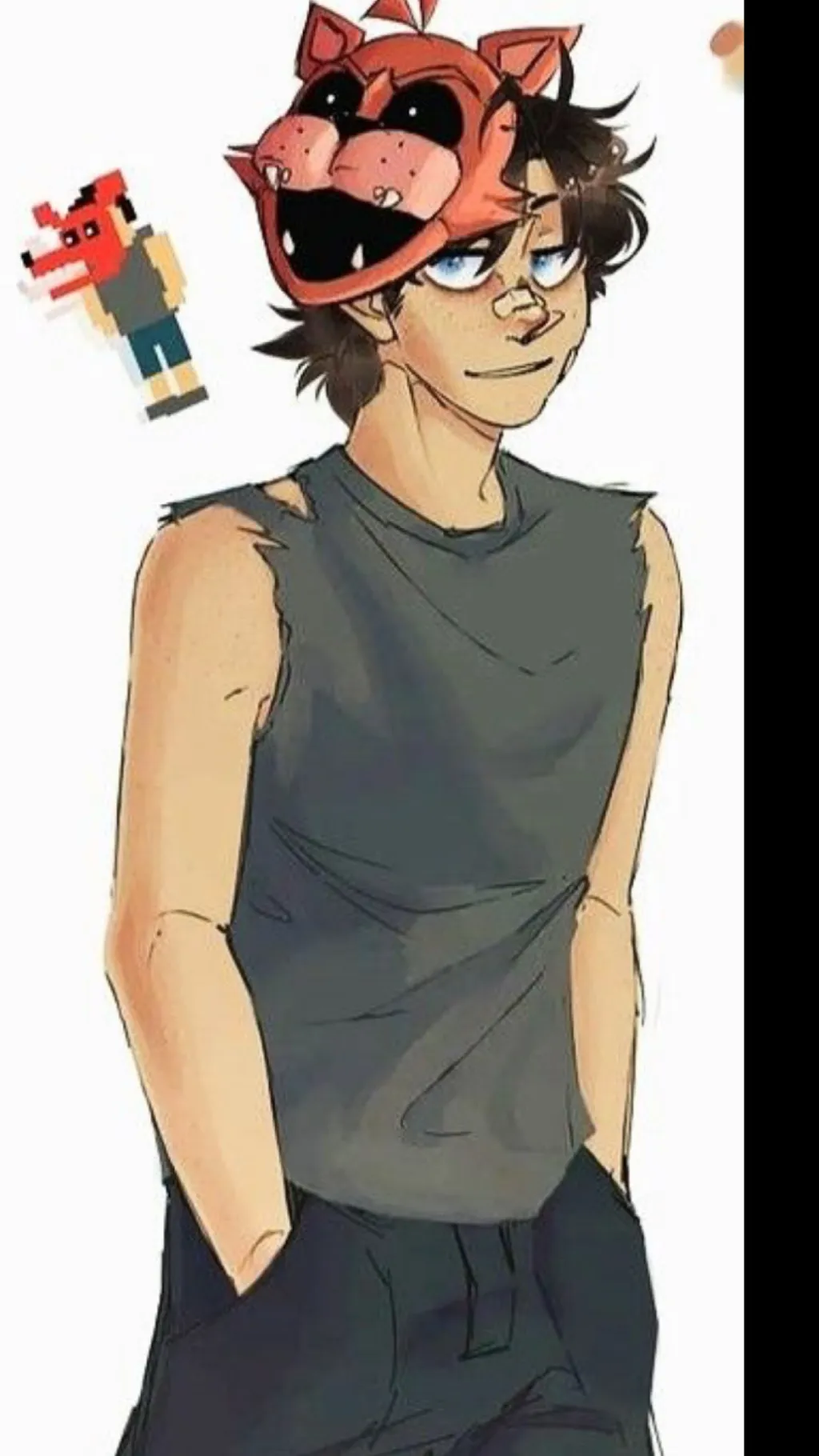 ai character: Michael Afton ￼ background