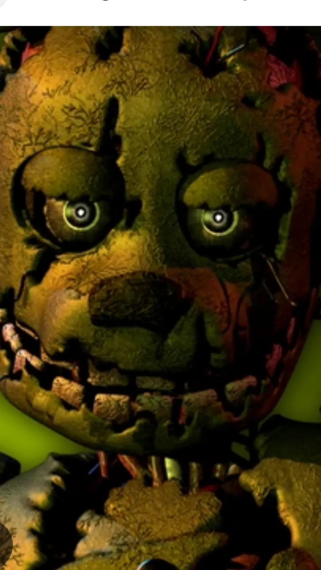 ai character: Fnaf3￼ background