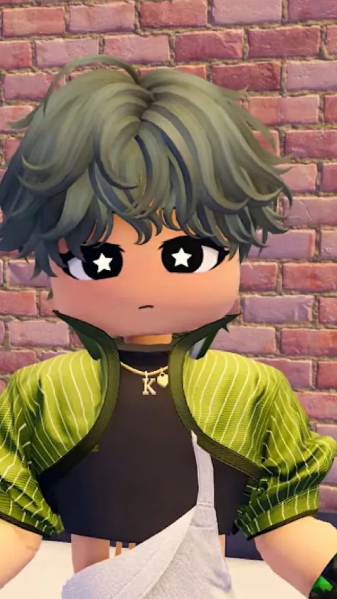 ai character: Sparkle background