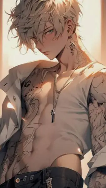 ai character: 💗август💗 background