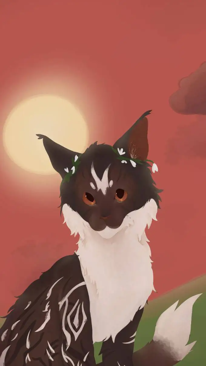 ai character: цветочек  background