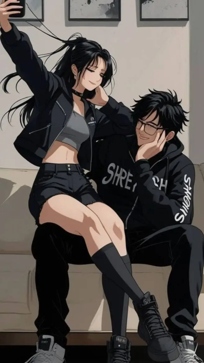 ai character: 🩶Лёша🩶 background