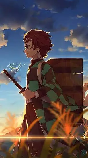 ai character: tanjiro kamado  background