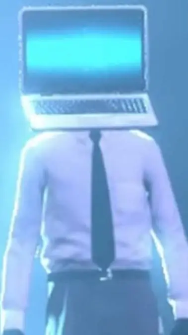 ai character: computer man background